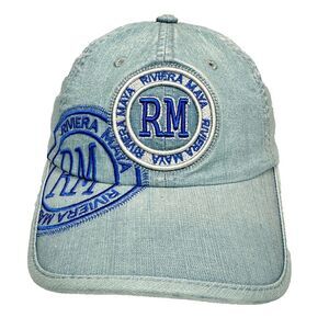 Robin Ruth Riviera Maya Denim Baseball Cap Adult Blue 100% Cotton Strap Back Hat